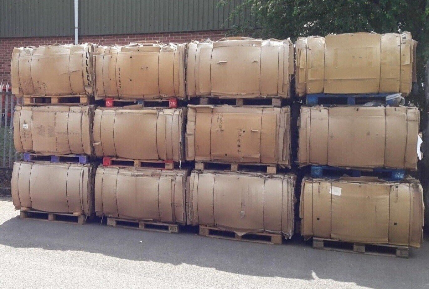 Stack of Cardboard Bales