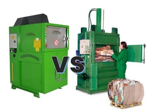 Rotary Compactor vs Vertical Baler