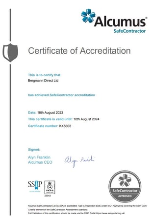 Safe Contractor Certificate 2024-1